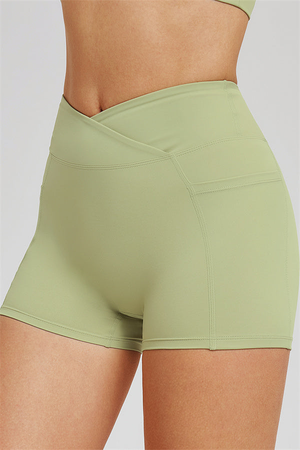 Fitglutes Activewear Sizzle Zip Jacket, sports bra, and shorts 3-piece set, perfect for gym or workout activities.