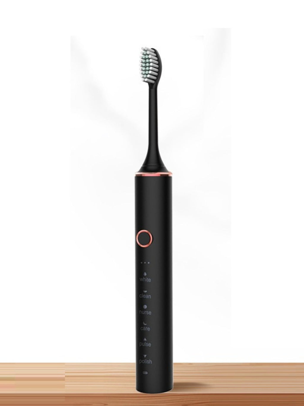 8-piece professional electric toothbrush set by Trendsi with multiple brush heads and a sleek charging station for premium oral hygiene.