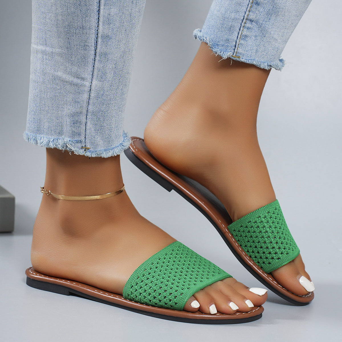 Shopimist breathable hollow-out open toe sandals featuring stylish cut-out design and comfortable soles, perfect for warm weather.