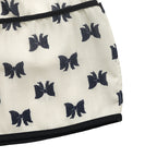 Elegant summer dress by FitiqueFit with shoulder strap bow decoration and bow print, perfect casualwear for warm weather.