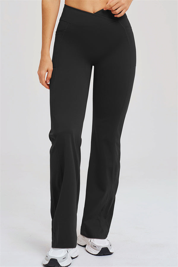 Fitglutes activewear set featuring The Sizzle T-shirt and flared leggings, showcasing a stylish gymwear 2-piece workout outfit.