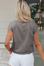 Ellianna Fit Cotton Tank Top by Threaded Pear, close-up of soft, white sleeveless tank top with fitted style and breathable fabric.