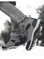 Men's lace-up ankle boots from Trendsi, featuring stylish leather design and sturdy soles, perfect for casual or dressy outfits.