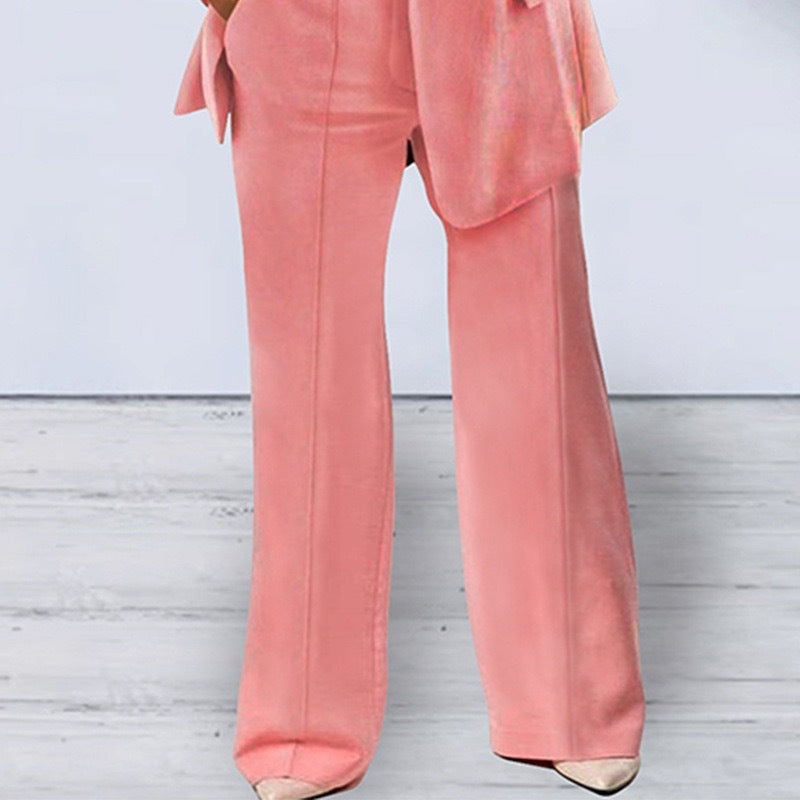 Plush Fashion Hub slim fit blazer with notched collar, tailored outerwear for a sophisticated look.
