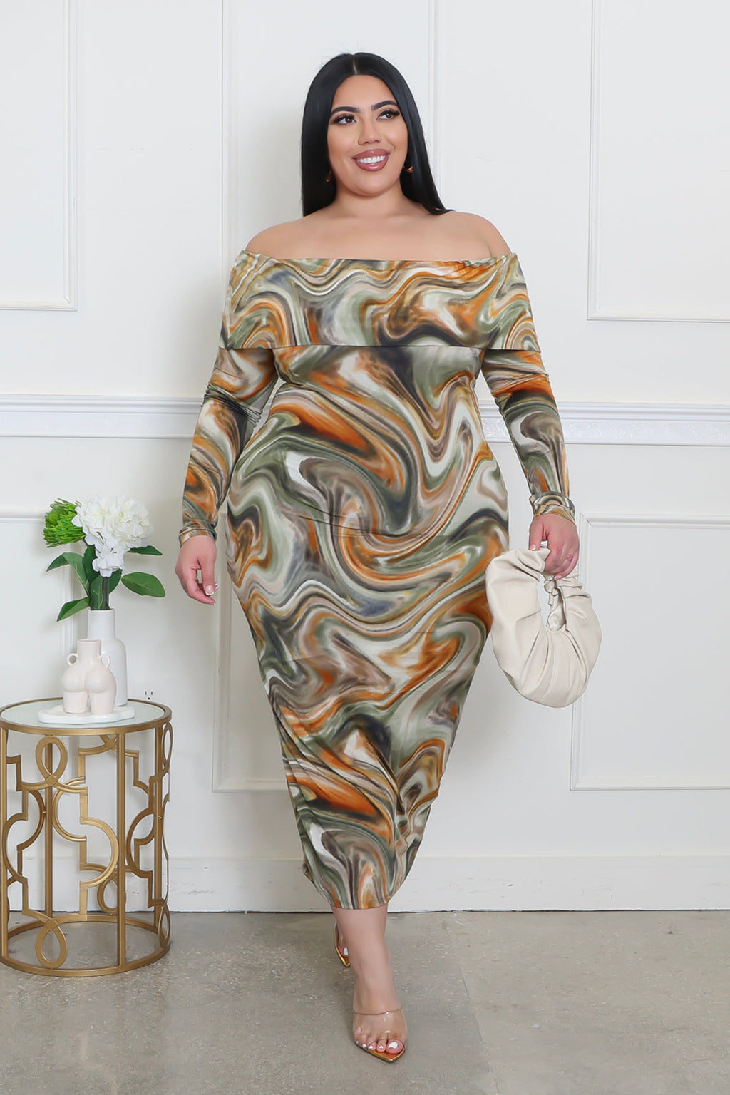 Plus size To The Beat dress by Fasheabe featuring a stylish design, vibrant colors, and a comfortable fit for all sizes.