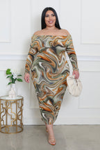 Plus size To The Beat dress by Fasheabe featuring a stylish design, vibrant colors, and a comfortable fit for all sizes.