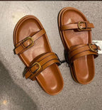 Eprolo Coastal Chic buckle detail platform sandals with strappy design and chunky soles, perfect for summer wear.