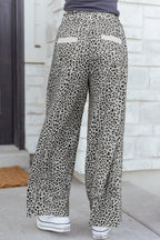 Maisie Leg Terry Knit Pants by Threaded Pear, stylish casual pants with a relaxed fit and soft terry knit fabric.