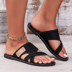 Open toe mesh sandals by Shopimist featuring stylish straps and a comfortable sole, perfect for warm-weather wear.