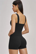 Fitglutes Activewear Swoon Tank Top and Shorts 2-piece set, stylish gymwear and workout clothes for women, featuring comfortable athletic fabric.