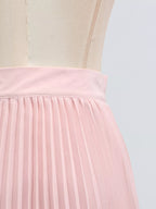 Shopimist frill lapel collar top and pleated skirt set, stylish fashion outfit with feminine details and elegant design.