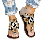 Plush Fashion Hub leopard print flat beach sandals for women, large size, perfect for spring and summer outdoor wear.