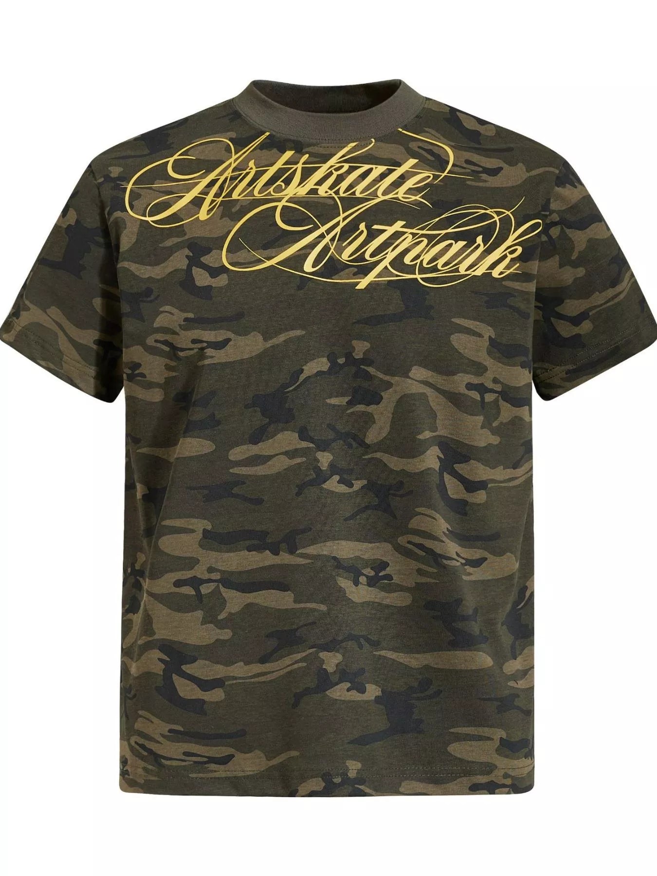 Men's camouflage print short sleeve T-shirt by Plush Fashion Hub, featuring a stylish camouflage design and casual fit.