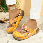 Shopimist round toe platform sandals with chunky soles and adjustable straps, stylish for casual and summer wear.