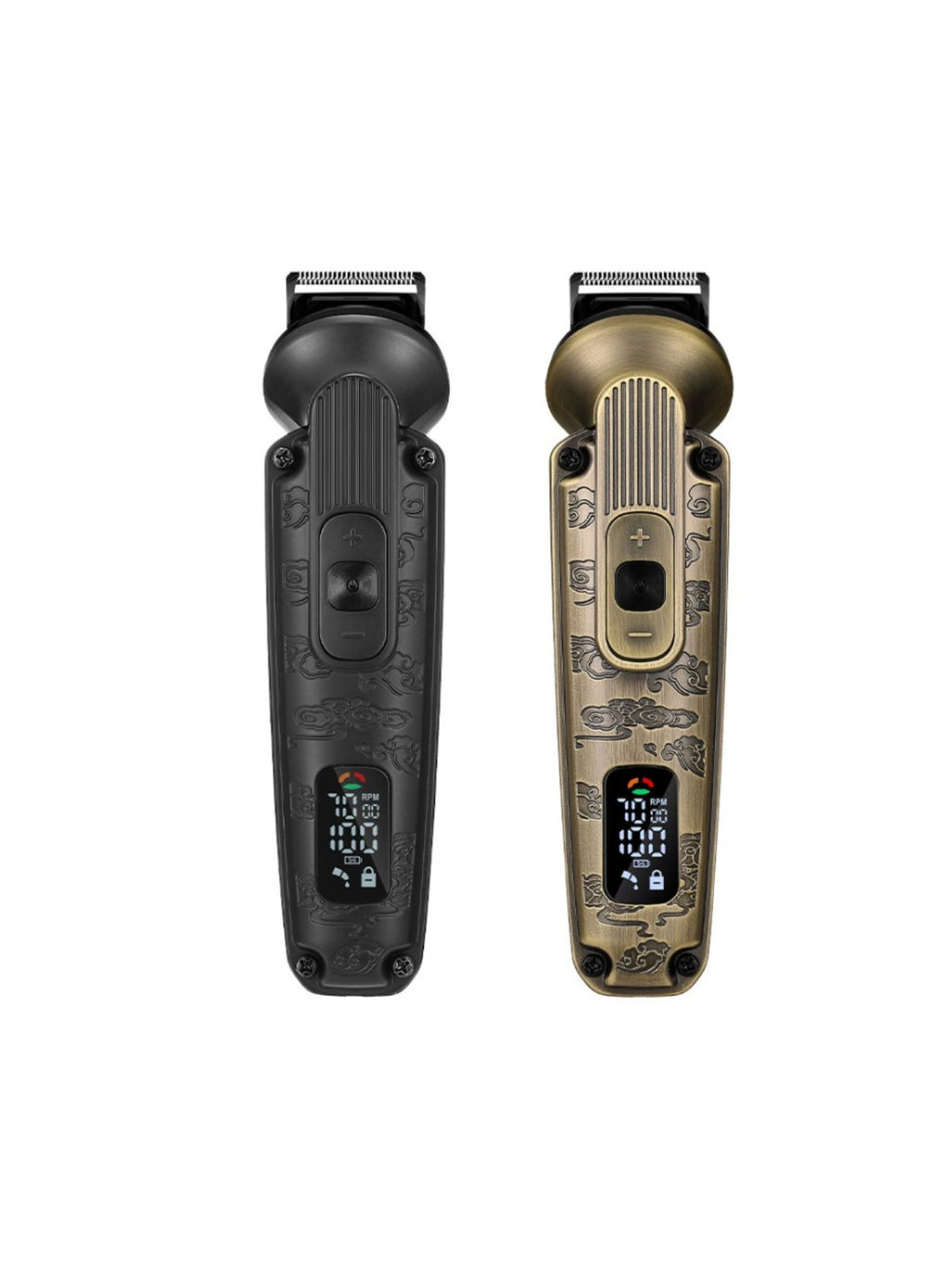Professional 19-piece LED display hair clipper and grooming kit for men with various attachments, branded Trendsi for men's beauty and health.