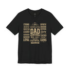 Wear Your Worship Dedicated Dad T-Shirt with "I Am More Than a Title" printed design, showcasing a comfortable men's graphic tee.