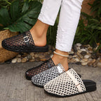 Shopimist breathable buckle decor sandals with adjustable straps and cushioned soles, perfect for casual summer wear.