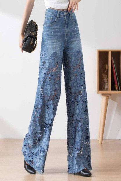 Lace Denim pants Pretty Little Patriot