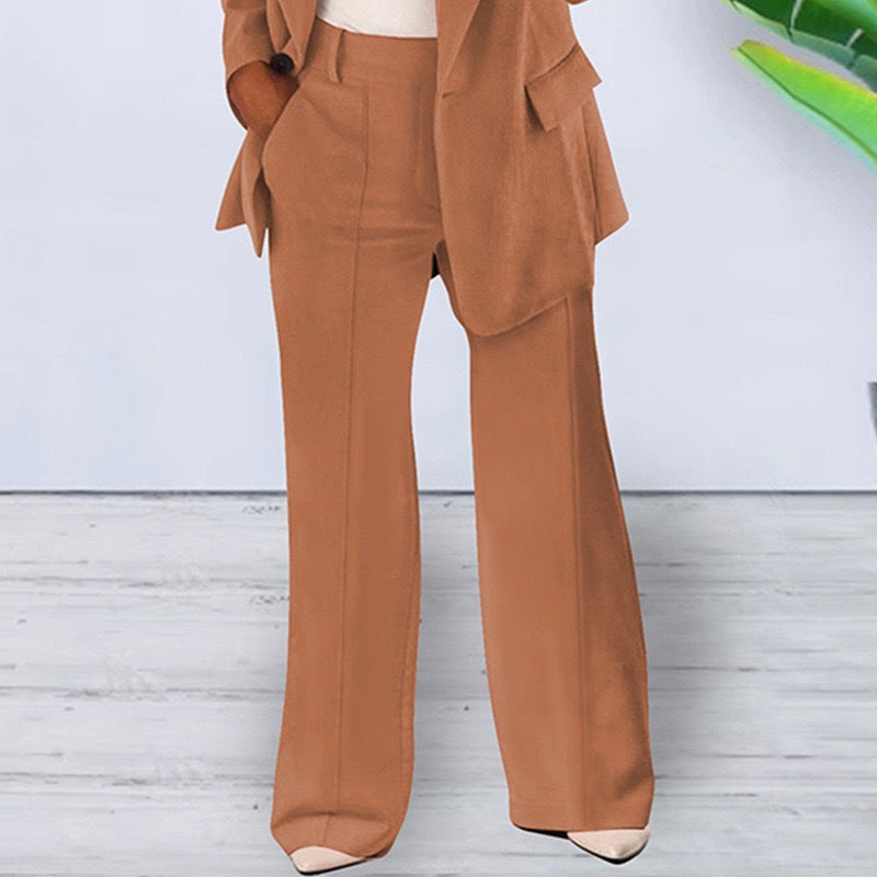 Plush Fashion Hub slim fit blazer with a sophisticated notched collar, tailored outerwear for a polished look.