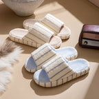 Unisex Soft Faux Fur Indoor Home Slippers with Anti-Slip Sole