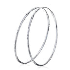 Sterling silver circle hoop earrings for women, stylish endless design from Plush Fashion Hub, perfect gift option.