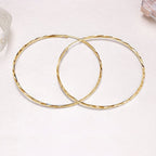 Sterling silver circle endless hoop earrings for women, stylish jewelry gift, by Plush Fashion Hub.