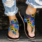 Plush Fashion Hub leopard print flat beach sandals in large size, perfect for spring and summer outdoor wear.