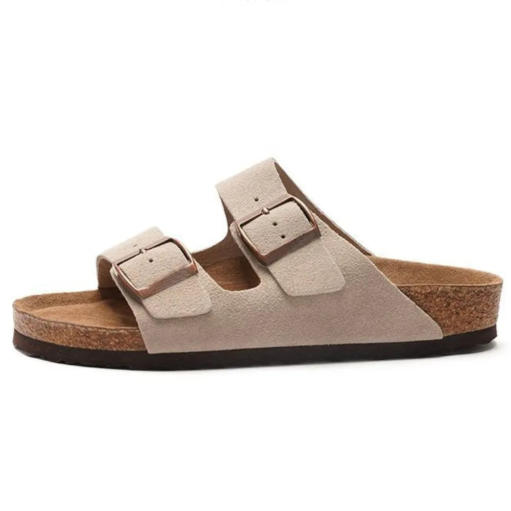 Shopimist double buckle open toe sandals with stylish straps and open toe design, perfect for casual summer wear