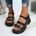 Open toe platform sandals by Shopimist featuring a chunky heel and stylish strap design, perfect for summer footwear.
