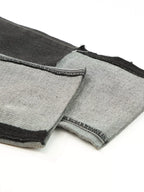 High waist distressed straight leg jeans by Trendsi, showing a close-up of the light-wash denim with ripped details and classic five-pocket style.