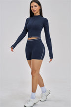 Fitglutes Activewear The Unbound Jacket Shorts 2-Piece Set, stylish gymwear with matching jacket and shorts for workout and sports activities.