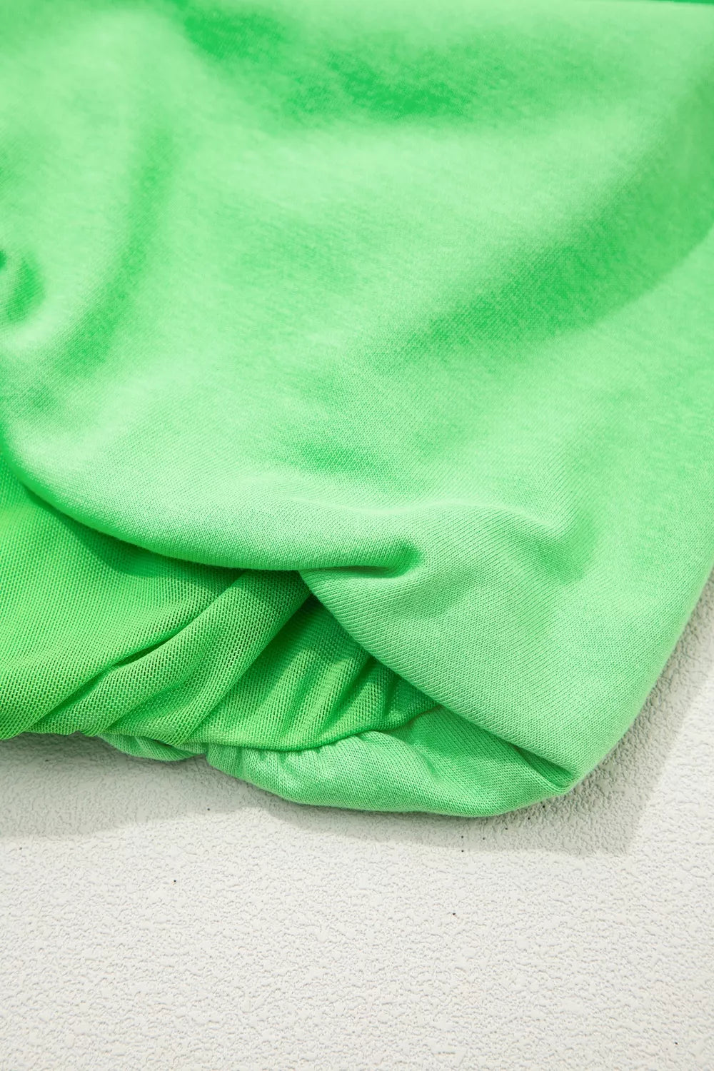 Set of two solid color puffy loose fit tops with drawstring details, featuring rings accents for trendy casual style.