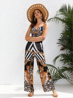 Plus size women's casual swimwear set by FitiqueFit featuring a stylish bikini and cover-up for beach vacation.