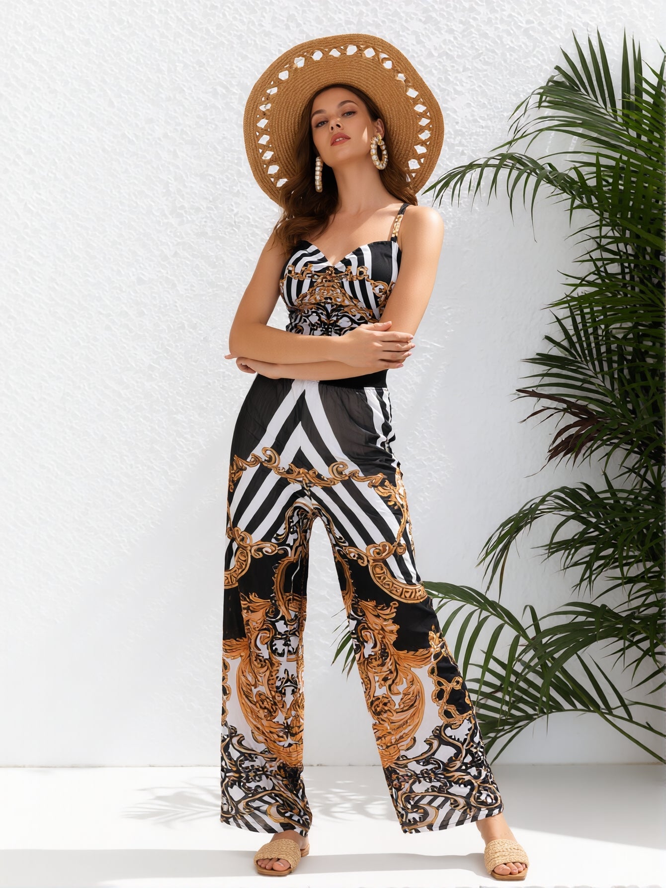 Plus size women's casual swimwear set by FitiqueFit featuring a stylish bikini and cover-up for beach vacation.