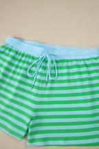 Plus size loungewear set with puff sleeves from Threaded Pear, featuring a comfortable, stylish design in soft fabric.