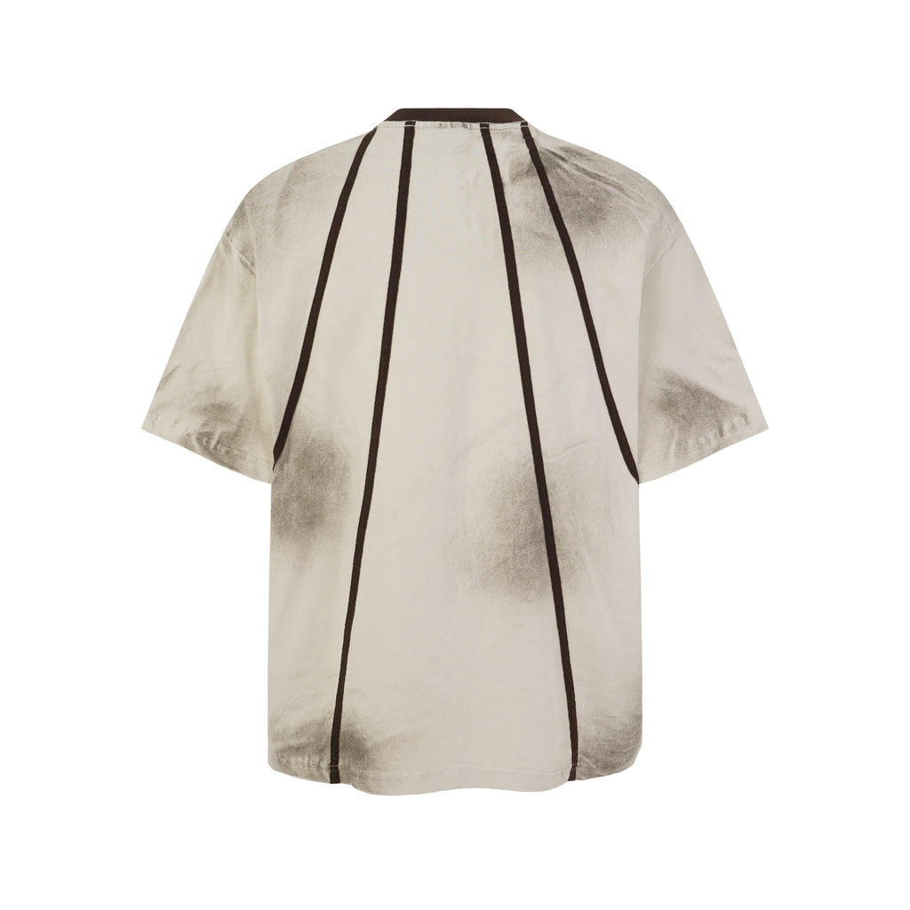 Women's Floral Gradient Print Loose Fit Short Sleeve Cotton T-Shirt