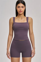 Fitglutes Activewear Swoon Tank Top and Shorts 2-piece set, stylish gymwear with matching tank top and shorts for workout comfort.
