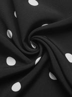 Plush Fashion Hub chic polka dot strapless wide-leg jumpsuit with a flowy, comfortable fit and stylish design.