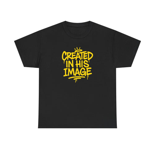 Wear Your Worship Created In His Image Genesis 1:27 inspirational graphic T-Shirt, featuring biblical design and comfortable fit.