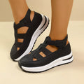 Shopimist cutout round toe platform sandals with chunky heels and open toe design, featuring stylish cutout details.