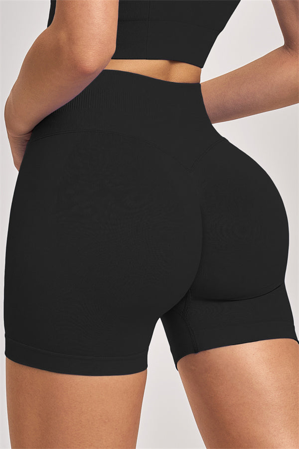 Fitglutes activewear 3-piece set featuring a sports bra, jacket, and shorts, designed for gym workouts and active routines.