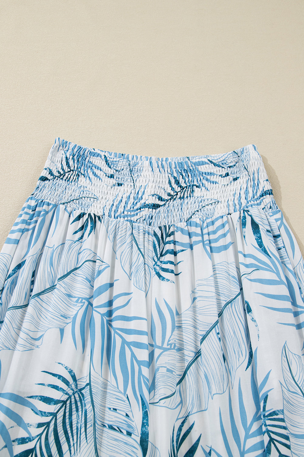 Threaded Pear Sophie waistband wide-leg pants with a relaxed fit and high waist, shown in a stylish, flowy fabric.