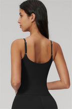 Fitglutes Activewear two-piece set with a stylish tank top and matching leggings, ideal for gym workouts and activewear activities.