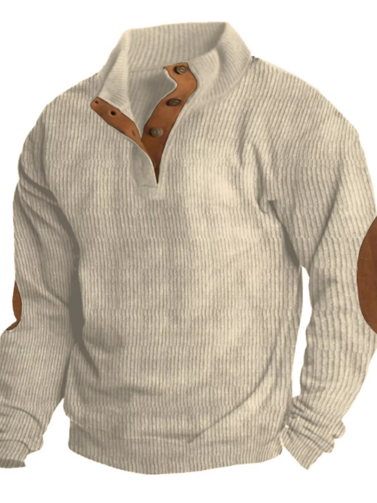 Men's vintage corduroy long sleeve top by Simply Love, plus size, in rich textured fabric and classic design.