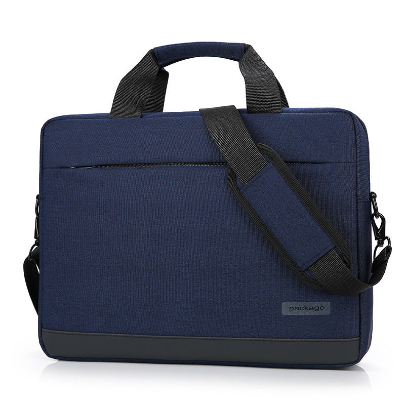 Plush Fashion Hub computer bag and handbag in black, featuring shoulder strap and briefcase style for professional use.