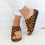 European and American flat toe casual women's beach sandals by Plush Fashion Hub, featuring comfortable open-toe design.