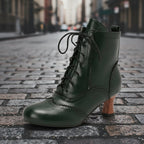 Women’s Dopamine Girl short boots by Plush Fashion Hub featuring comic-con style winter footwear with bold, colorful design and ankle height.