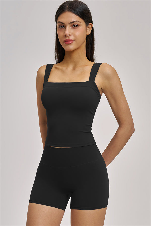 Fitglutes Activewear 2-piece tank top and shorts set, perfect for gym workouts, featuring a comfortable athletic design.