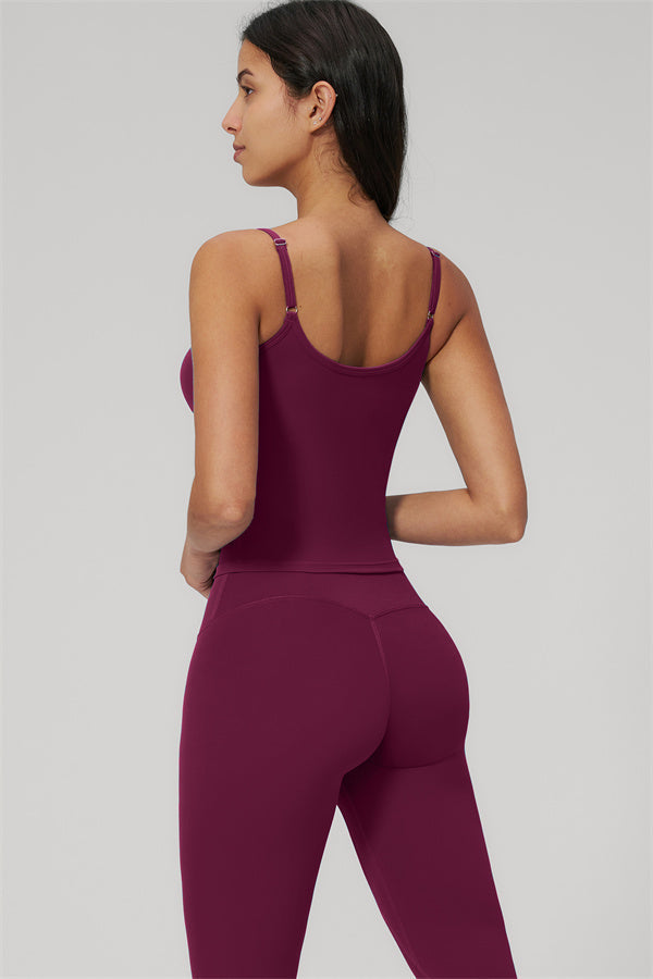 Fitglutes Activewear two-piece set with a tank top and leggings, designed for gym and workout sessions.
