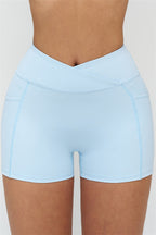 Fitglutes Activewear crop top and shorts 2-piece set, stylish gymwear and sportswear for workout and fitness activities.